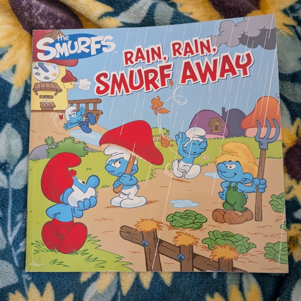 The Smurf Rain Rain Smurf Away Book *3 For $12
